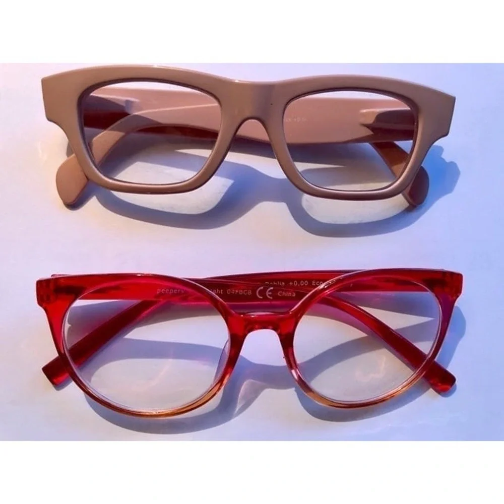 Lot of 2 Blue Light Filtering Glasses +0.00.